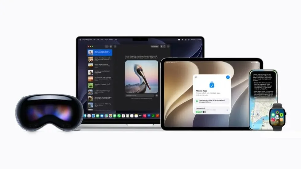 Apple Intelligence多设备官方产品图