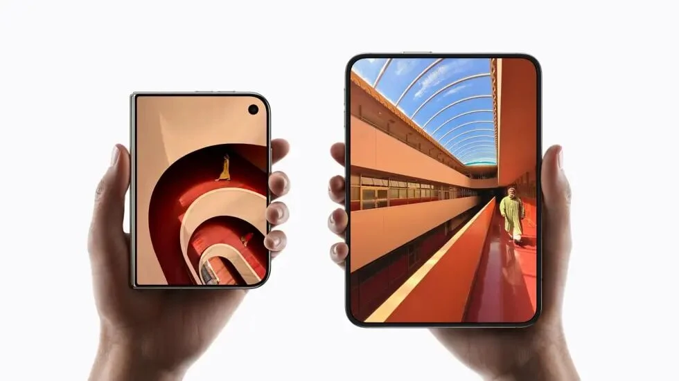 iPhone Duo合拢与展开尺寸对比